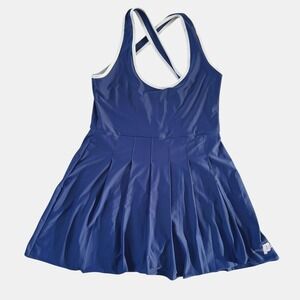 Prince Pickleball Dress Womens XL Navy Blue Pleated Athletic Tennis Mini Dress